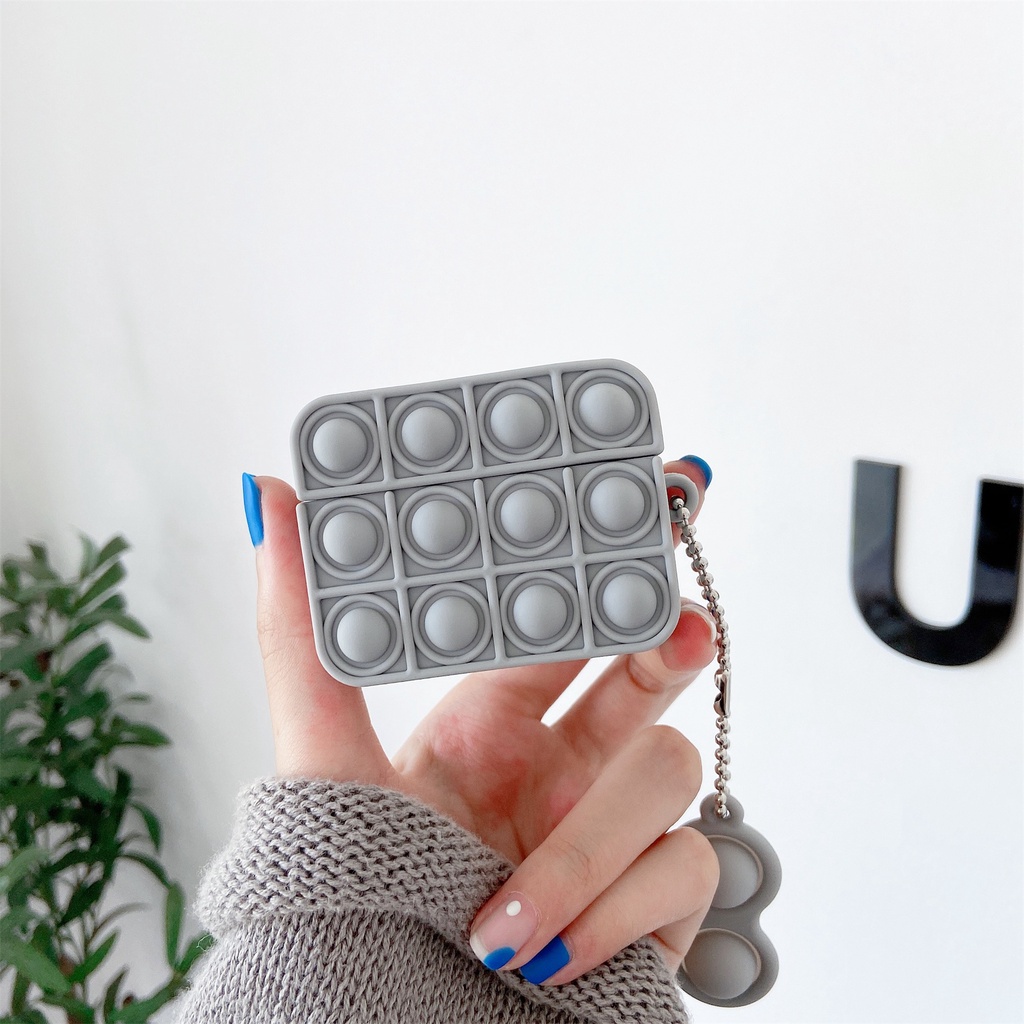 Vỏ Bảo Vệ Hộp Sạc Tai nghe không dây Airpods 1/2/3 pro Bằng Silicon Mềm Thiết Kế Dễ Thương