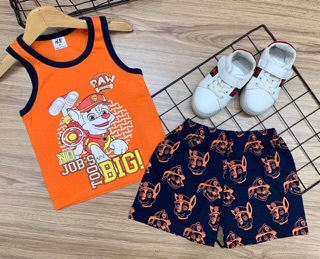 Freeship 99k TQ_Set 6 bộ bé trai cotton 4c