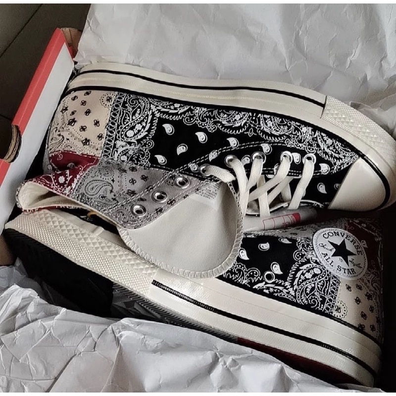 Giày Converse Black Bandana 70s