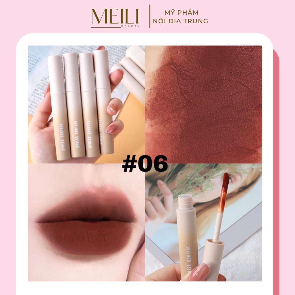 Son Kem Lì XPRESS CONTROL Nội Địa Trung , Lên Màu Đẹp ,Không Lộ Vân Môi Nhiều Màu Sắc Lựa Chọn - Meili Beauty