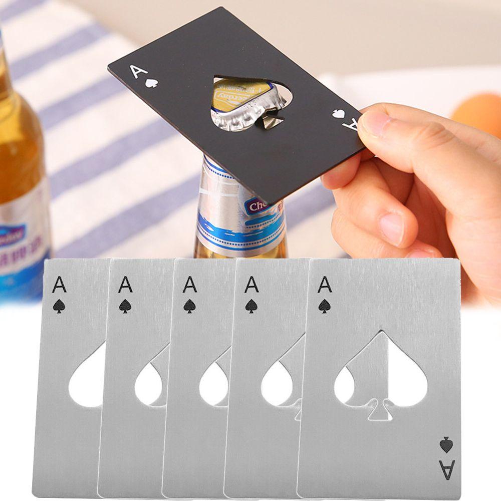 Dụng Cụ Mở Nắp Chai Đa Năng Hình Lá Bài Poker Độc Đáo