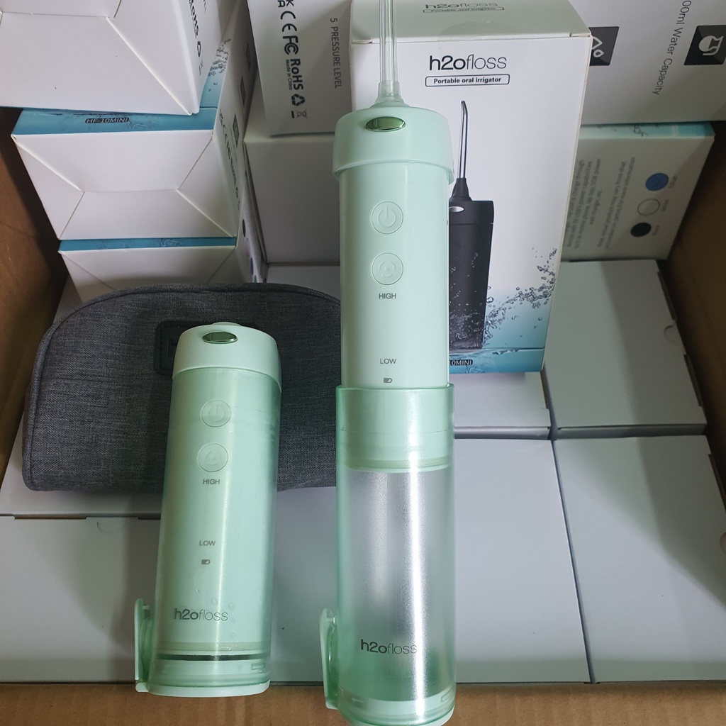 Máy Tăm Nước H2oFloss HF6/HF6P/HF9P 2022 - Phiên bản mới nhất chạy êm - Tặng túi đựng