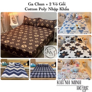 Ga Trải Giường Cotton Poly , Ga Nệm Drap Giường Đủ Size Đủ Màu