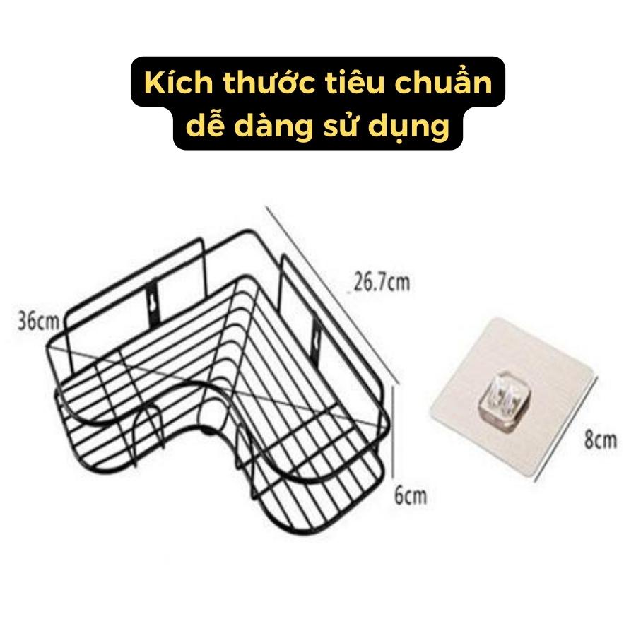 Kệ Góc Nhà Tắm Dán Tường Siêu Dính Trong Nhà Tắm, Nhà Bếp Tiện Dụng