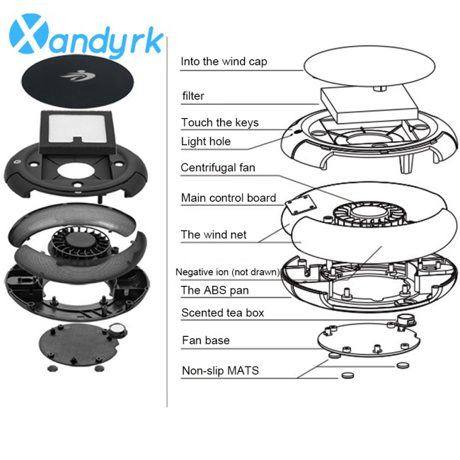 Negative Ion Air  Purifier Filter Car Air Cleaner Car Generator Ion Air Removal Purifier Negative Formaldehyde