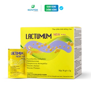 Lactumum +++ thực phẩm dinh dưỡng y học cân bằng hệ vi sinh đường ruột dành cho trẻ em (Hộp 30 gói x 3gr)