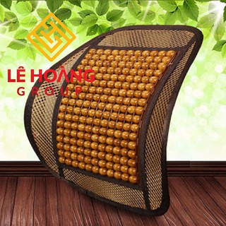 Tấm tựa lưng ghế ô tô, ghế văn phòng, ghế gia đình có lưới đan hạt gỗ