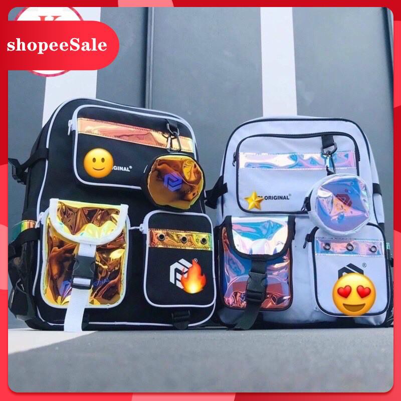 Balo phản quang TIBI HOLOGRAM Nam Nữ đi học đi chơi 💖 𝑭𝑹𝑬𝑬𝑺𝑯𝑰𝑷 💖 Balo Đẹp phong cách Hàn Quốc xu