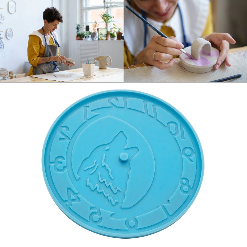 Khuôn Silicone Làm Đồng Hồ Mặt Tròn DIY