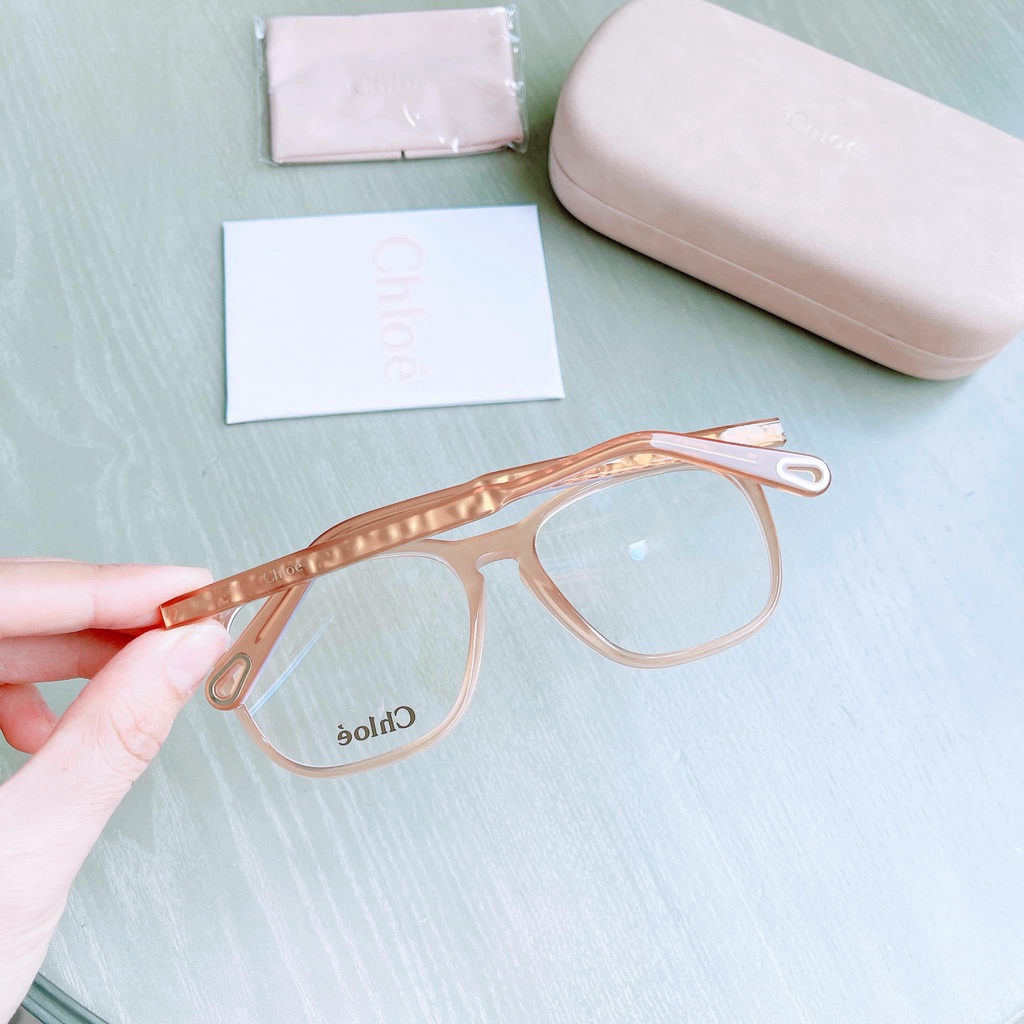 Gọng cận nữ Chloe viền màu vàng Honey CE2740