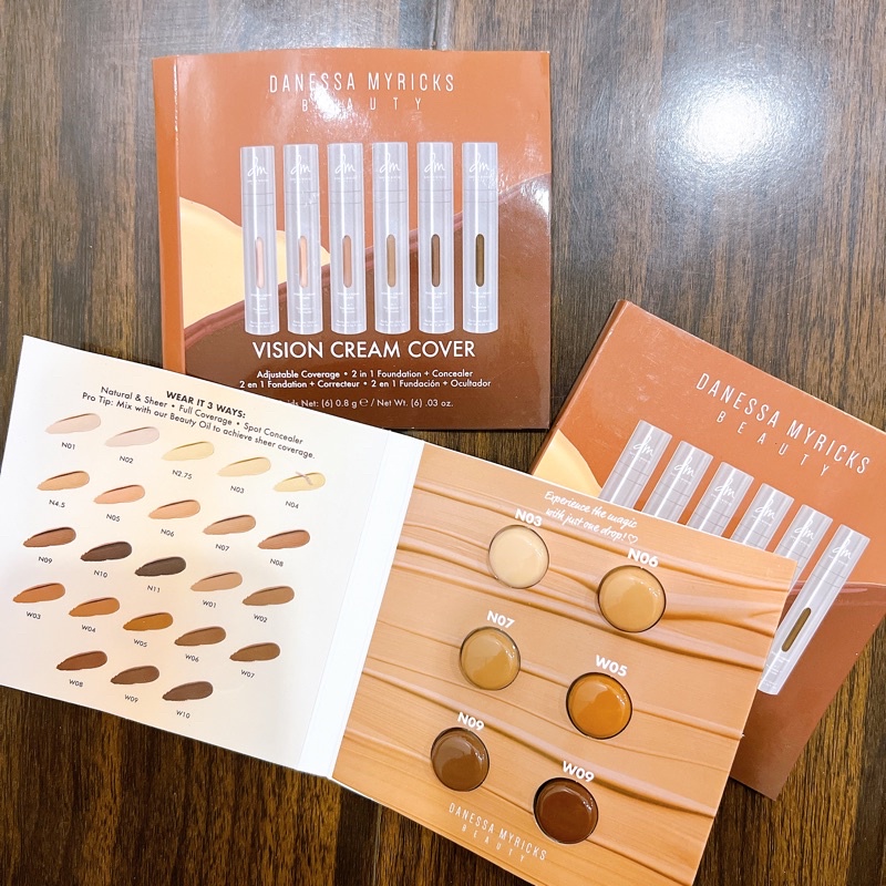 Vỉ Kem Nền Kiêm Che Khuyết Điểm Danessa Myricks Vision Cream Cover