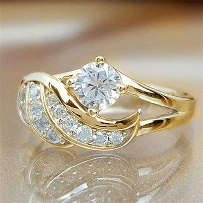 Nhẫn cầu hồi hình cánh thiên thần phong cách công chúa lãng mạn làm quà tặng kỷ niệm Giáng sinh cho bạn gái/ nữ