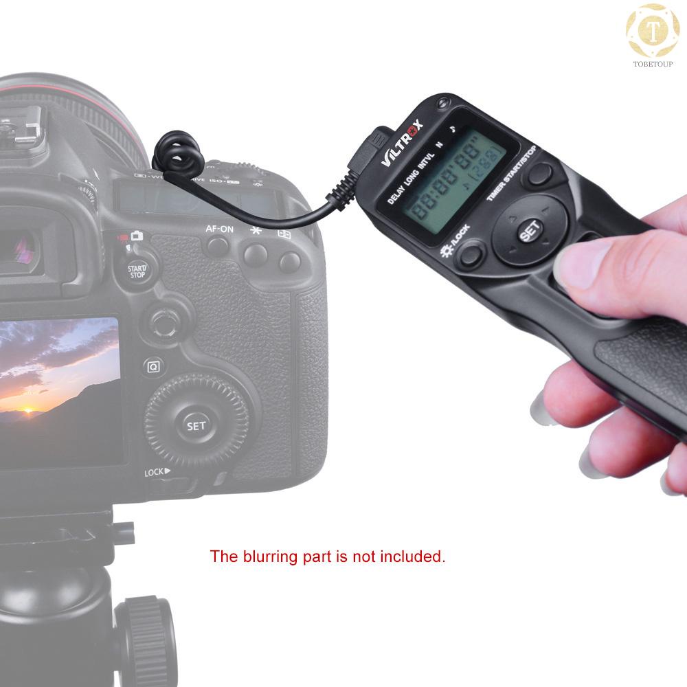 Bộ điều khiển từ xa hẹn giờ VILTROX kèm cáp N3 cho máy ảnh Nikon D90 D600 D3100 D3200 D5000 D5100 D7000