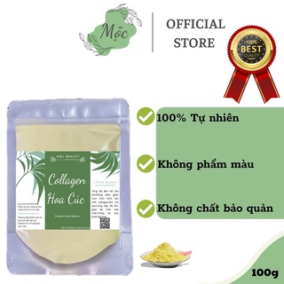 Bột nạ collagen hoa cúc, có cánh hoa 100gr