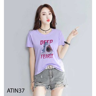 ÁO THUN IN HÌNH CÁ MẬP DEEP FEAR ATIN37