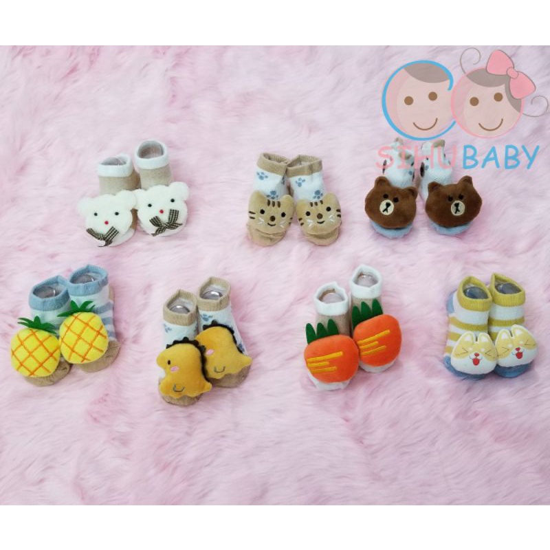 Tất, Vớ Cho Trẻ Sơ Sinh, Bé Trai Bé Gái Hoạt Hình Dễ Thương [SiHu Baby Shop]