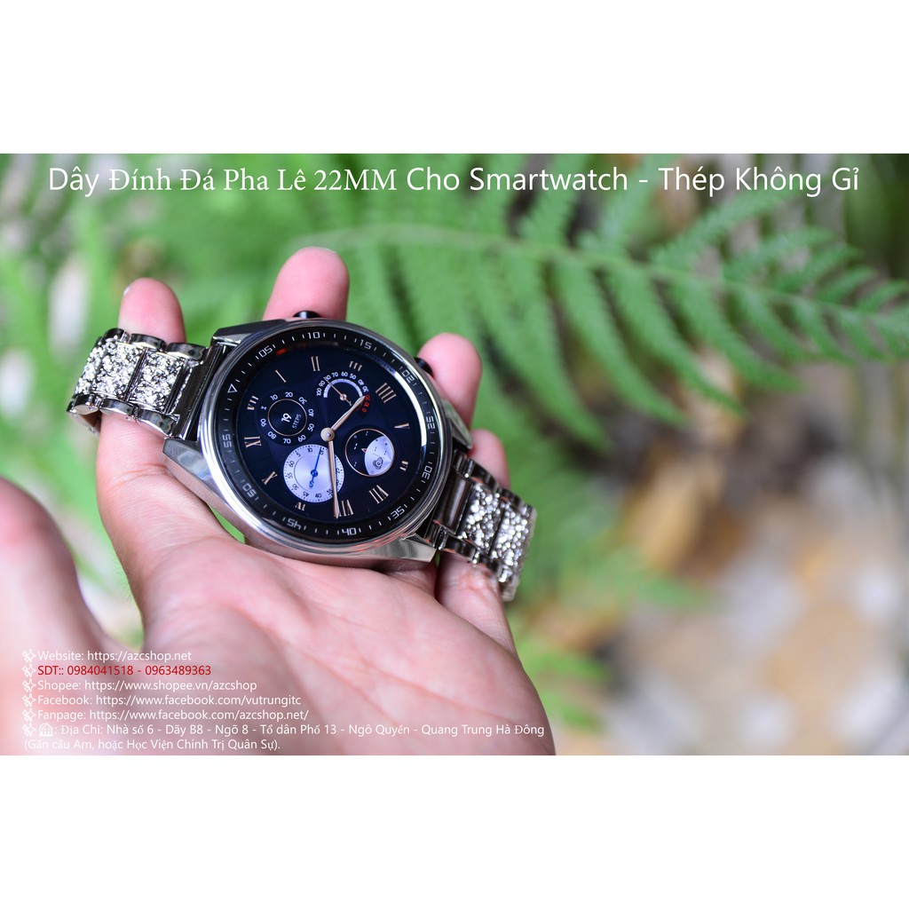 Dây Đính Đá Pha Lê 22MM Cho Smartwatch