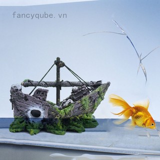 Xác tàu Bị Đánh Chìm Con Tàu Bể Cá Cảnh Vật Trang Trí Thuyền Buồm Tàu Khu Trục Cá Hang Động Trang Trí Nhựa Trang Trí Cản