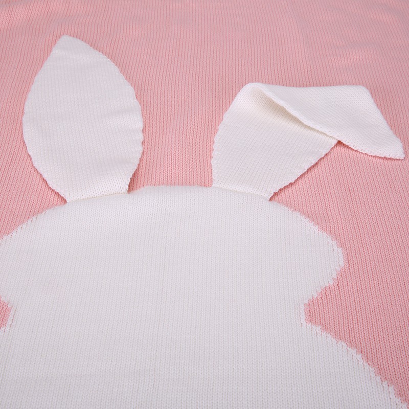 Mền đắp ngủ có tai thỏ dễ thương cho bé sơ sinh