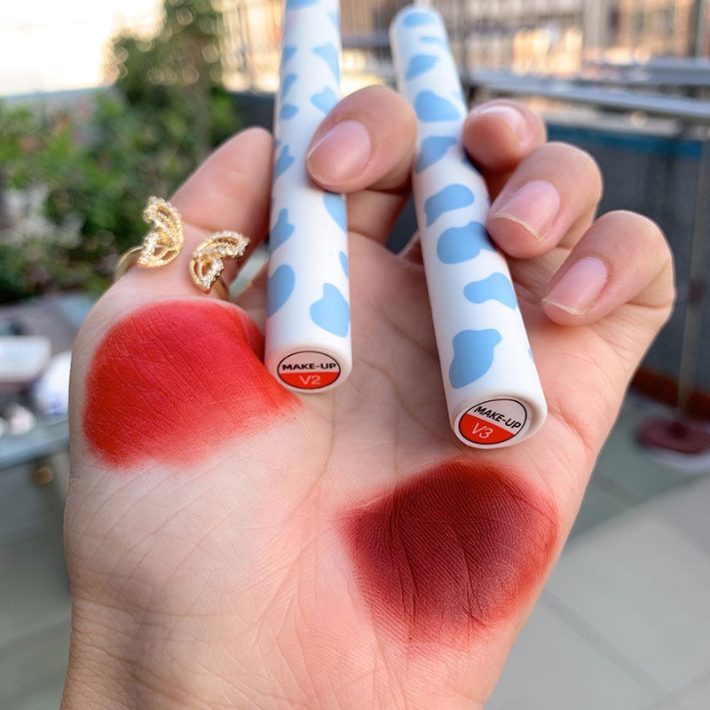 Son Kem Lì Mịn Trang Điểm Mềm Mại Chống Thấm Nước Lâu Trôi Họa Tiết Vỏ Dễ Thương | BigBuy360 - bigbuy360.vn