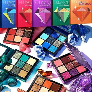 [Hàng mới về] Bảng phấn mắt 9 màu lì sắc ngọc trai Huda Beauty