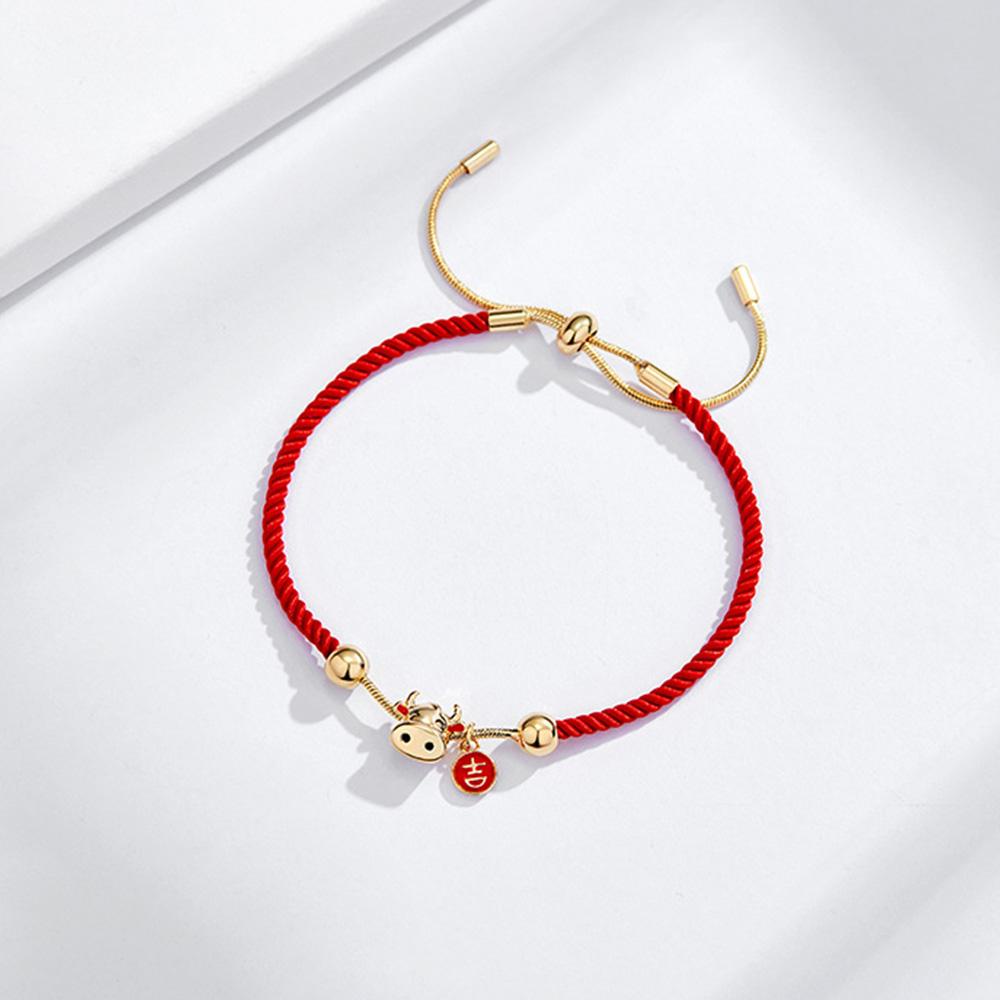 Vòng Tay Dây Thừng Màu Đỏ May Mắn Cho Cặp Đôi