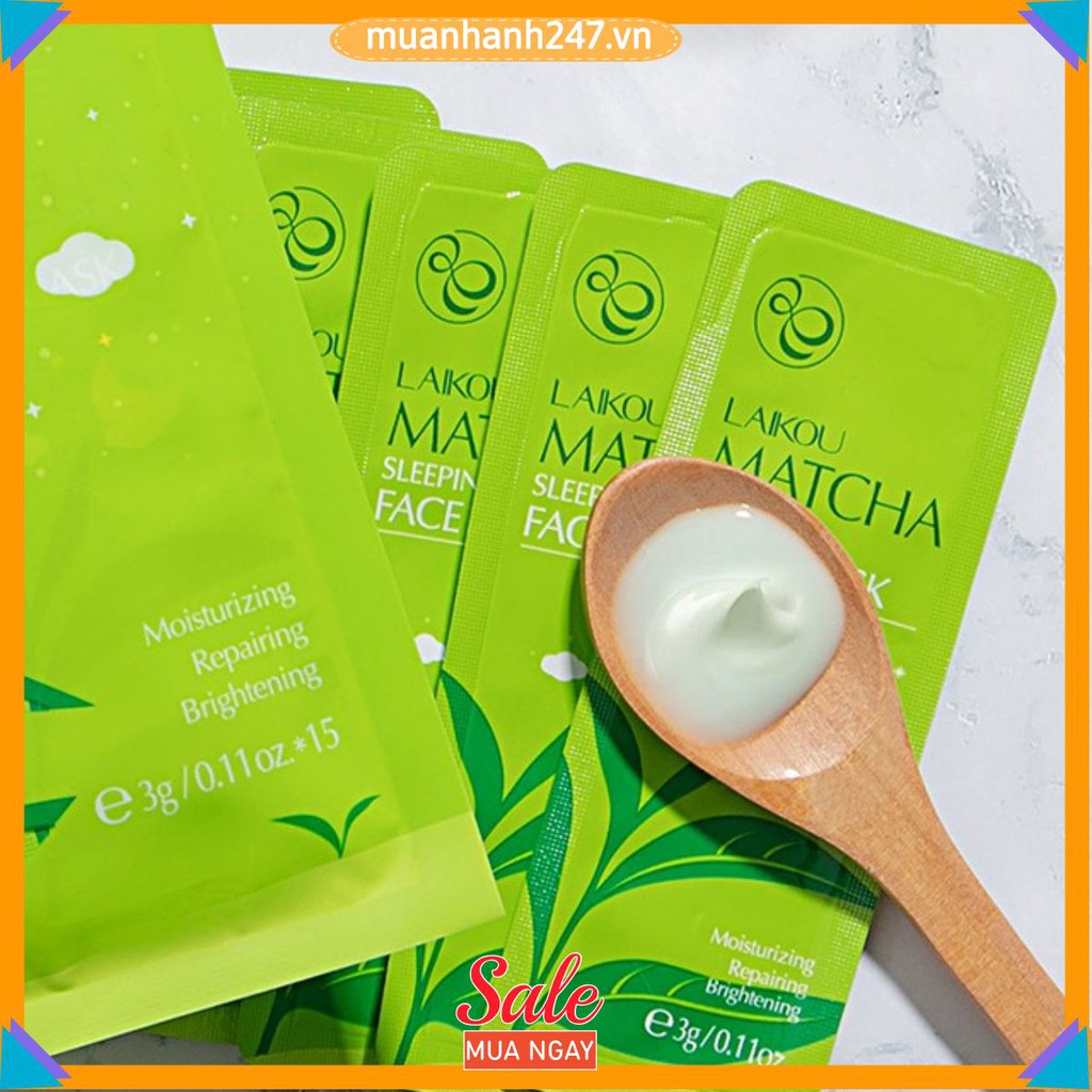 Mặt nạ 𝑭𝒓𝒆𝒆𝒔𝒉𝒊𝒑  Mặt Nạ Ngủ Trà Xanh Matcha Mud dưỡng ẩm phục hồi sáng da