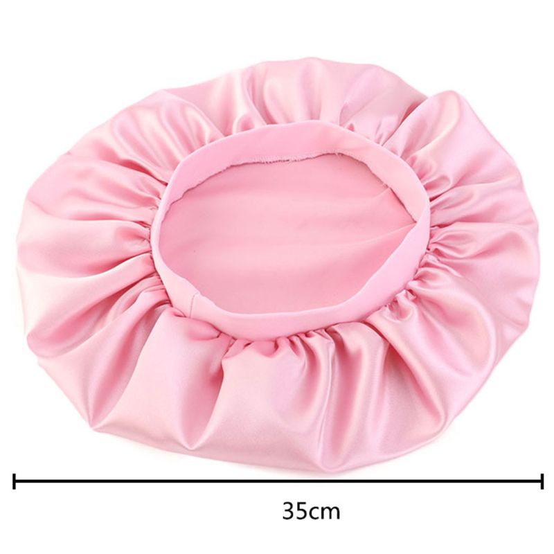 Mũ Trùm Đầu Ngủ Bằng Lụa Giả Màu Sắc Ngọt Ngào Cho Nữ