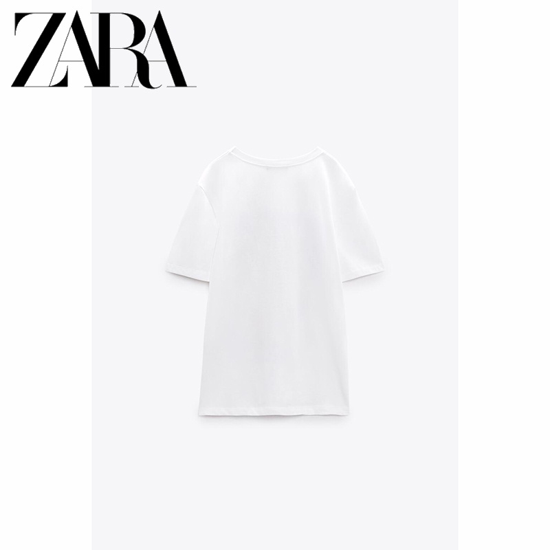 Áo Thun In Họa Tiết ZARA Thời Trang Mùa Hè Cho Nữ
