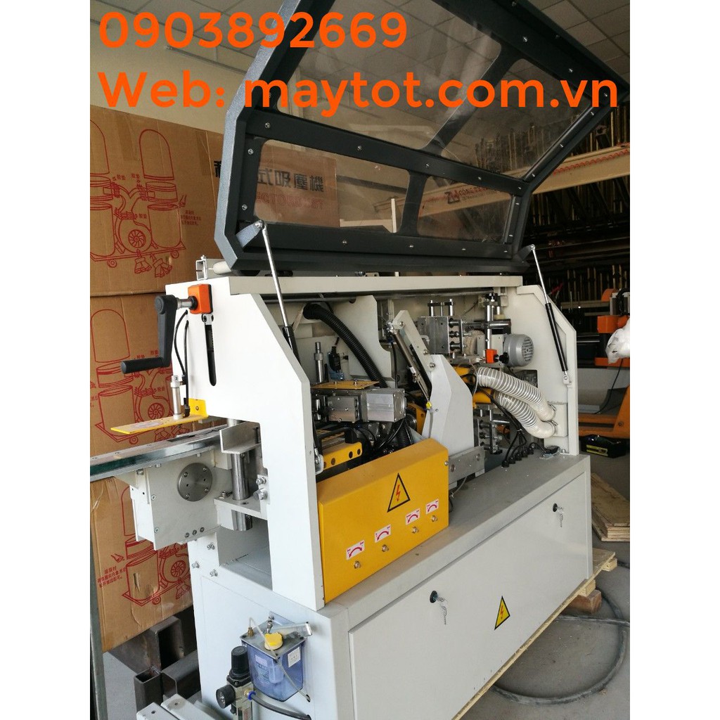 máy dán cạnh gỗ tự động cắt đầu cuối, hàng chất lượng, sản phẩm ra là hoàn thiện