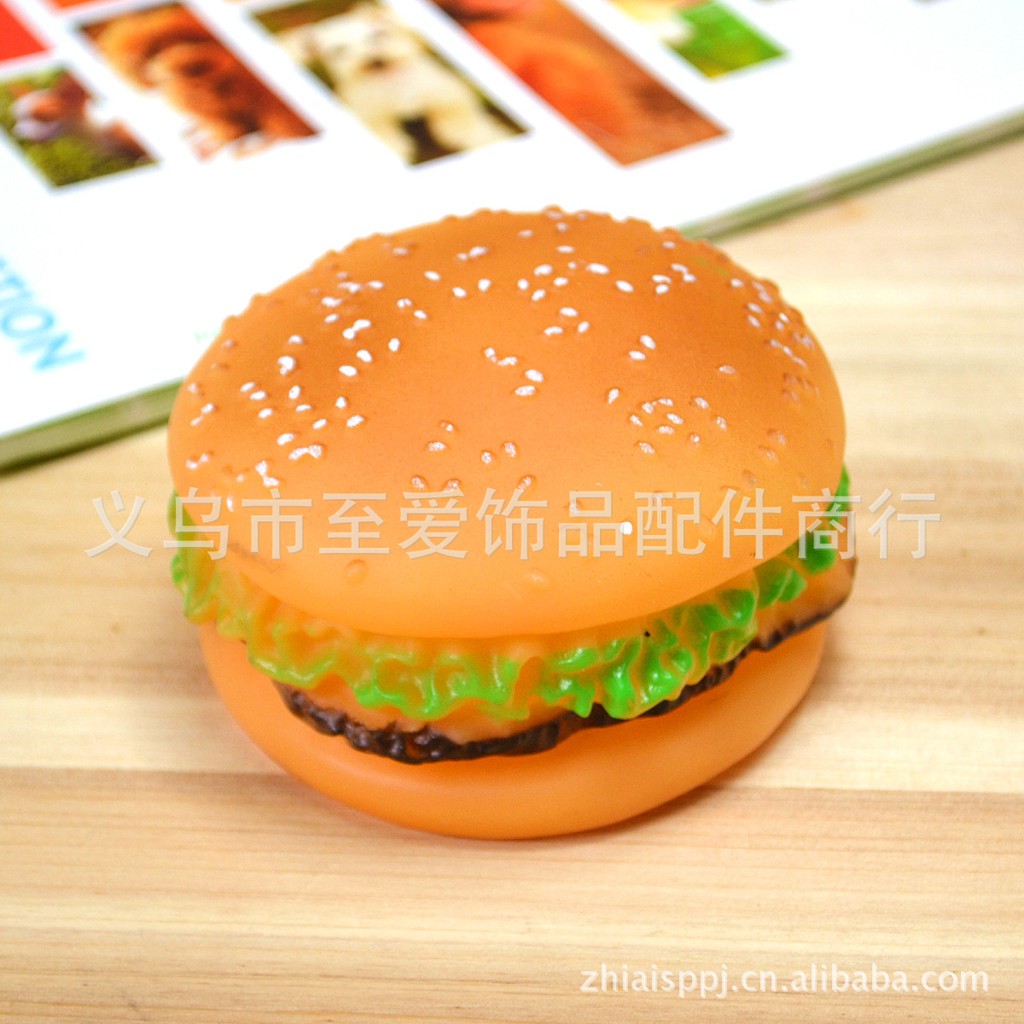 ĐỒ CHƠI BÁNH HAMBURGER PHÁT RA TIẾNG KÊU THÚ VỊ DÀNH CHO THÚ CƯNG