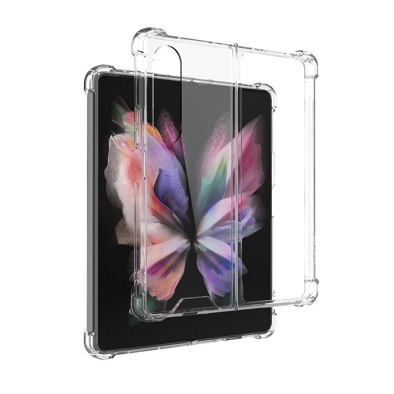 Fold 4 Ốp Điện Thoại TPU PC Cứng Trong Suốt 4 Nắp Gập Siêu Mỏng Chống Sốc Cho Samsung Galaxy Z Fold 3 4 2 Z Flip 3 5G Z Fold3 Flip3