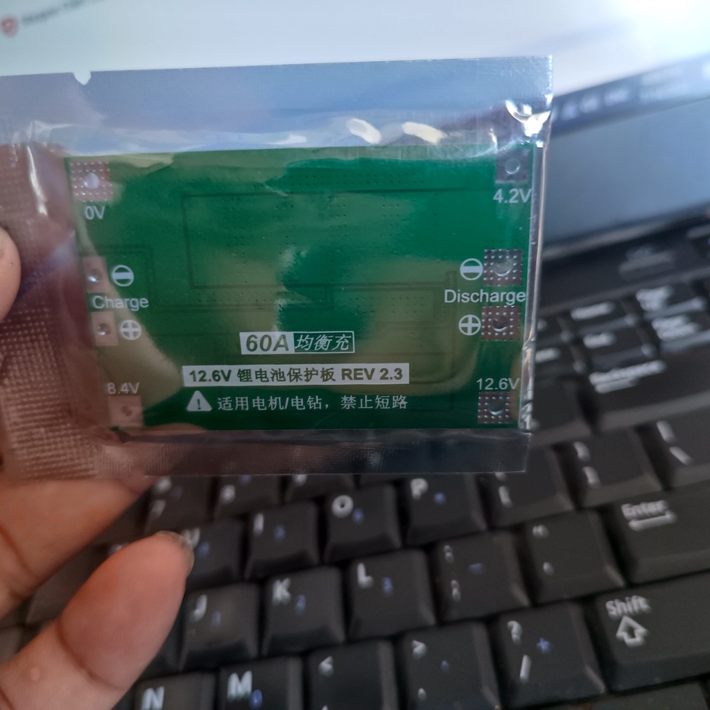 Mạch bảo vệ pin lithium 11.1V 12.6V 18650 3S60A