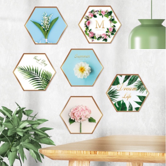 Decal trang trí tường - 6 Bức tranh bắc âu