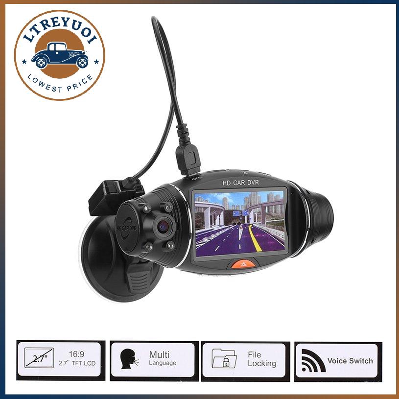 Máy Quay Hành Trình Cho Xe Hơi, Ống Kính Kép, Màn Hình 2.7inch, Hỗ Trợ Định Vị Gps 1080p | BigBuy360 - bigbuy360.vn
