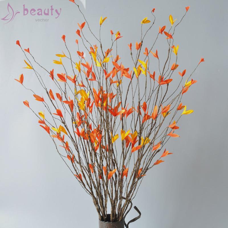 Cành cây lá phong nhân tạo thân gỗ khô để trang trí