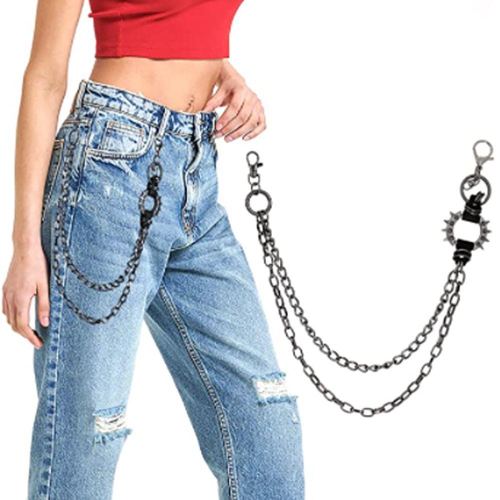Dây Xích Kim Loại Trang Trí Quần Phong Cách Hiphop Thời Trang|Phấn Mắt Màu Đen Dành Cho Nam Và Nữ