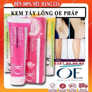 Kem tẩy lông OE pháp chính hãng/ Kem tẩy lông vùng kín, lông nách, lông chân và dưỡng trắng da