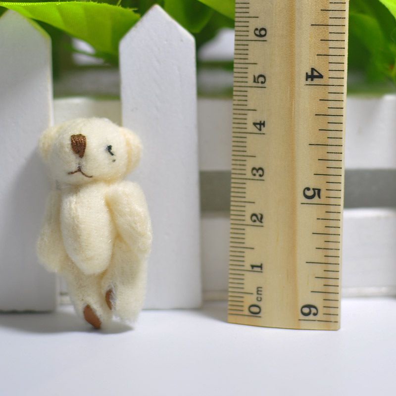 Móc Khóa Hình Gấu / Thỏ Mini DIY Bằng Vải Lông Dễ Thương Sáng Tạo