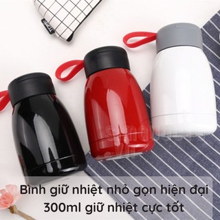 Bình giữ nhiệt 300ml thép không gỉ phong cách hiện đại