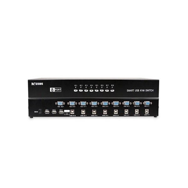 Bộ Switch KVM 8 port  KVM 1-8, 8 cây ra 1 màn hình chính hãng MT-Viki, Bộ gộp 8 máy tính ra 1 màn hình KVM 8 port MT-Vik