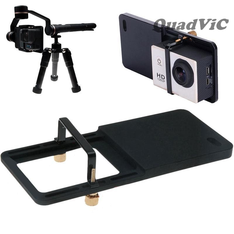 Adapter gimbal gopro 8 7 6 black chống rung smooth Q yi 4k + thanh gắn action camera QuadViC.COM N00173