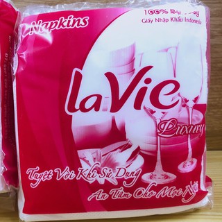 khăn giấy ăn loại vuông hiệu lavie 50 tờ