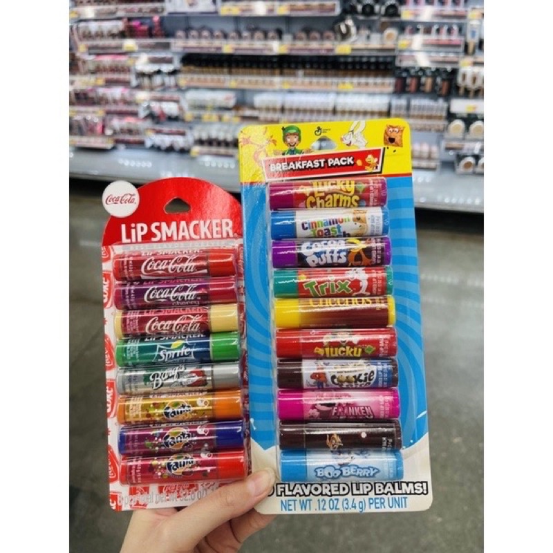 Son dưỡng ẩm Lip Smacker, Chapstick, Pepsi.. Của Mỹ