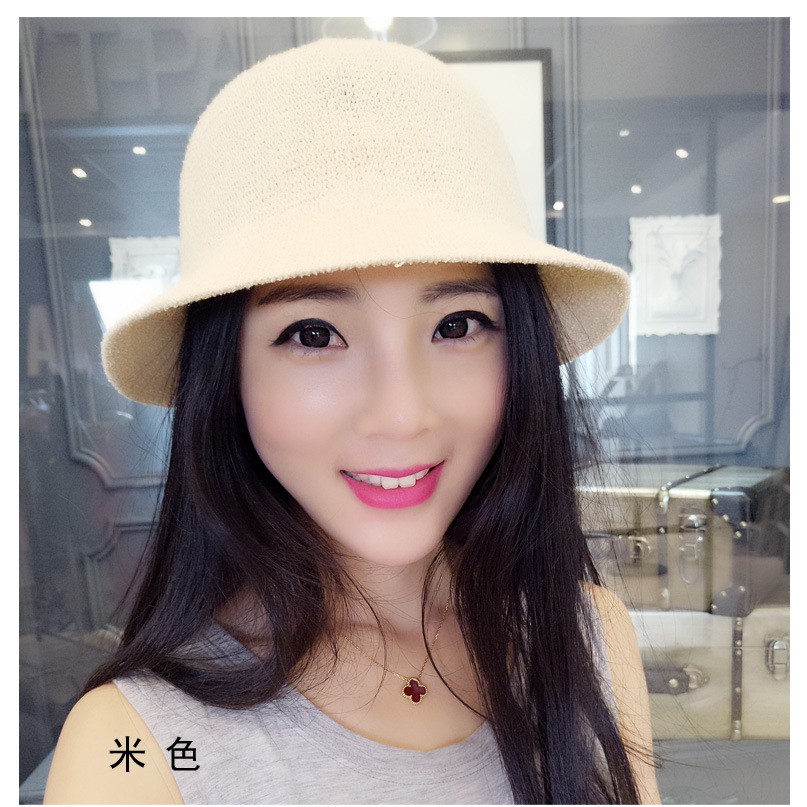 Mũ cói Hàn quốc xinh xắnn chữ M - nc148