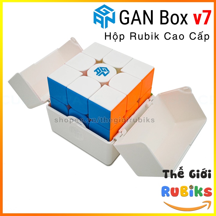 GAN Box V7 Hộp đựng Rubik Cao Cấp cho tất cả Cube 56mm GAN 12 Maglev, GAN 12 M Leap, GAN 11 M Pro, Duo, WRM 2021, XS, RS