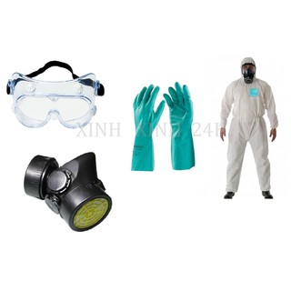 Combo  Đồ Bảo Hộ Phun Thuốc Trừ Sâu