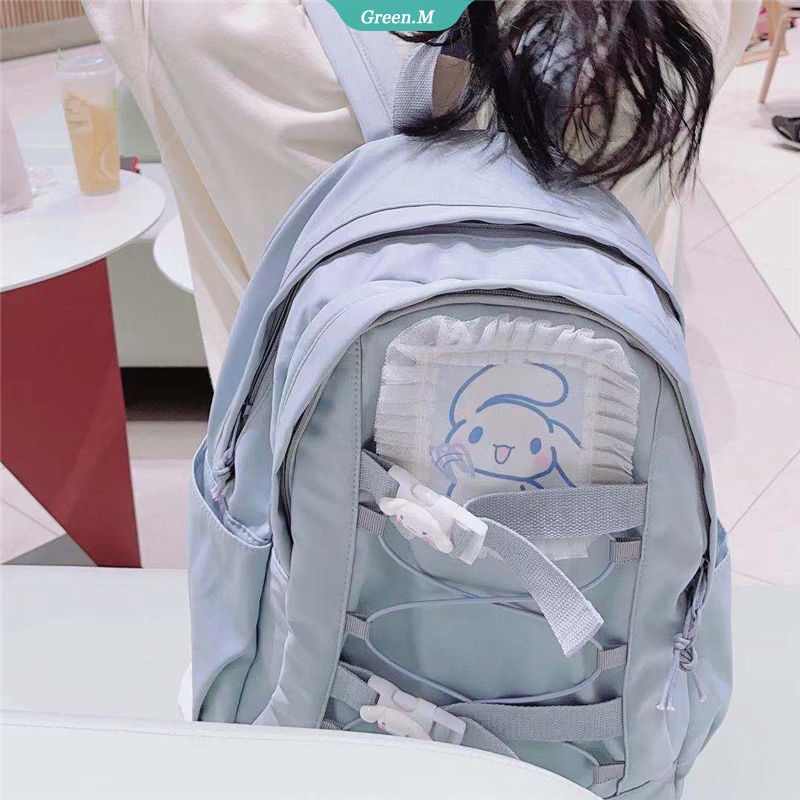 SANRIO Ba Lô Đi Học Cỡ Lớn In Họa Tiết Hoạt Hình My Melody Kuromi Dễ Thương Cho Nữ