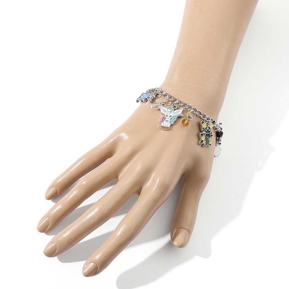 Vòng Tay Hợp Kim Thủ Công Nhiều Mặt Trang Trí Họa Tiết Hoạt Hình Pokemon Thời Trang Cho Nữ