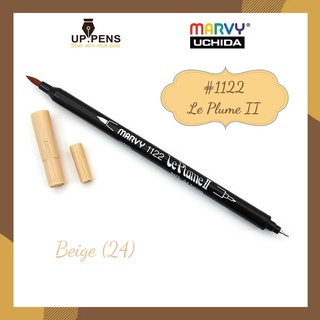 Bút brush viết calligraphy hai đầu Marvy 1122 - Màu be (Beige - 24)